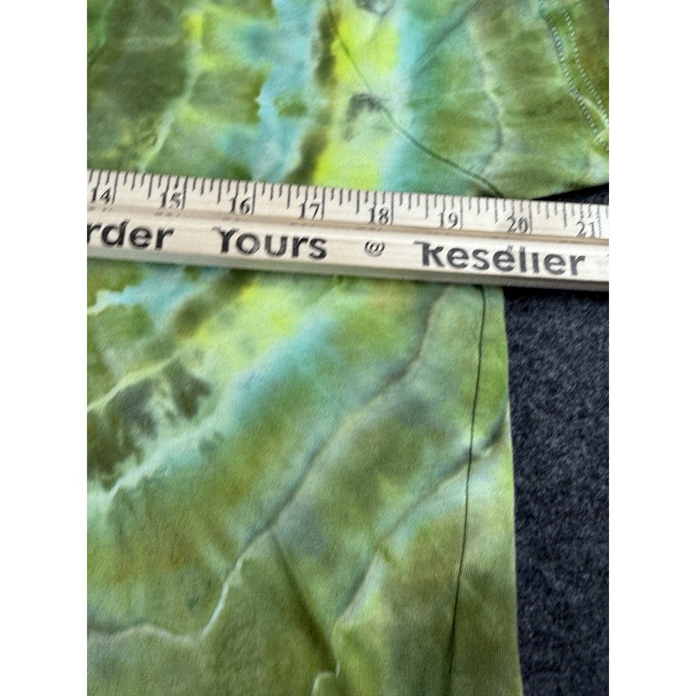 Nike Cropped Baby Tee Size Large Green Tie Dye Y2K Retro Grunge OOAK Custom - Picture 5 of 9